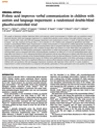 Folinic acid improves verbal communication in children with
autism and language impairment: a randomized double-blind
placebo-controlled trial